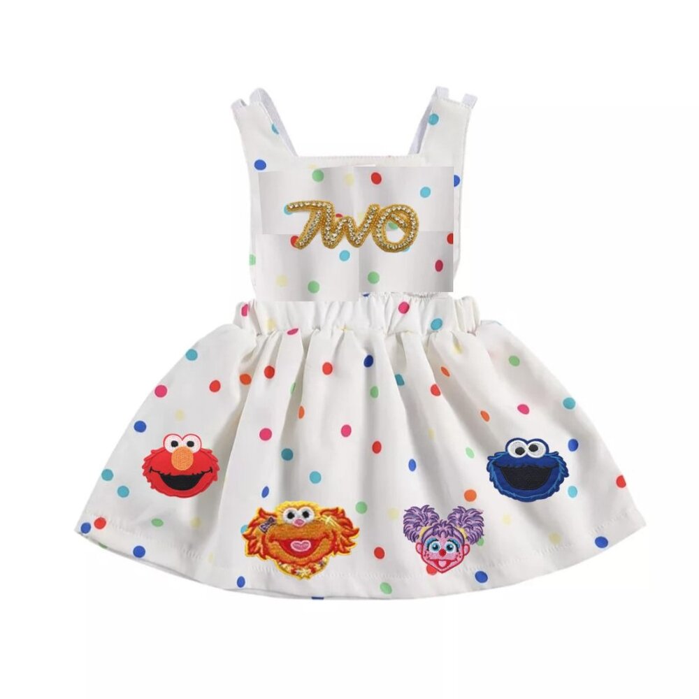 Elmo Dress Smash Cake Second Birthday Cookie Monster Clothes Sesame Street Abby - Picture 4 of 6
